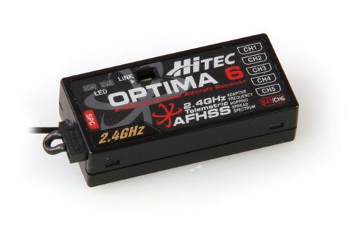 HiTec Optima 6 AFHSS Rx wBatt Telemetry