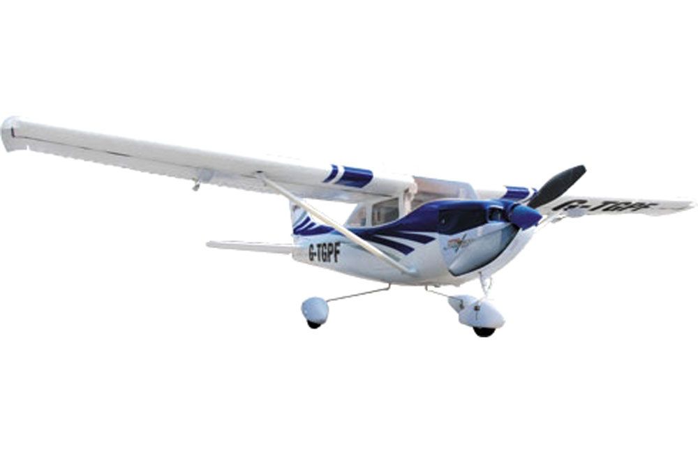 Top Gun Park Flite Cessna 128 Skylane RTF (Mode 2) Blue