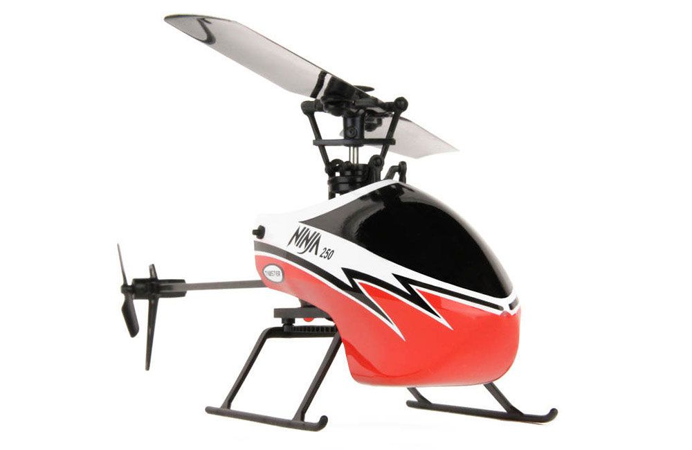 Twister - Ninja 250 Helicopter with Co-Pilot Assist, 6-Axis Stabilisation and Altitude Hold (Red)